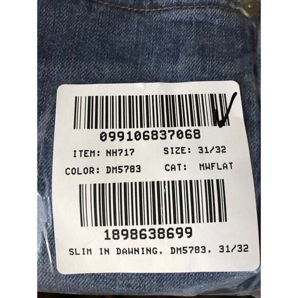 Madewell Slim Fit Denim Jeans Straight Leg Dawning Wash Blue NWT 31 x 32 - Picture 9 of 9